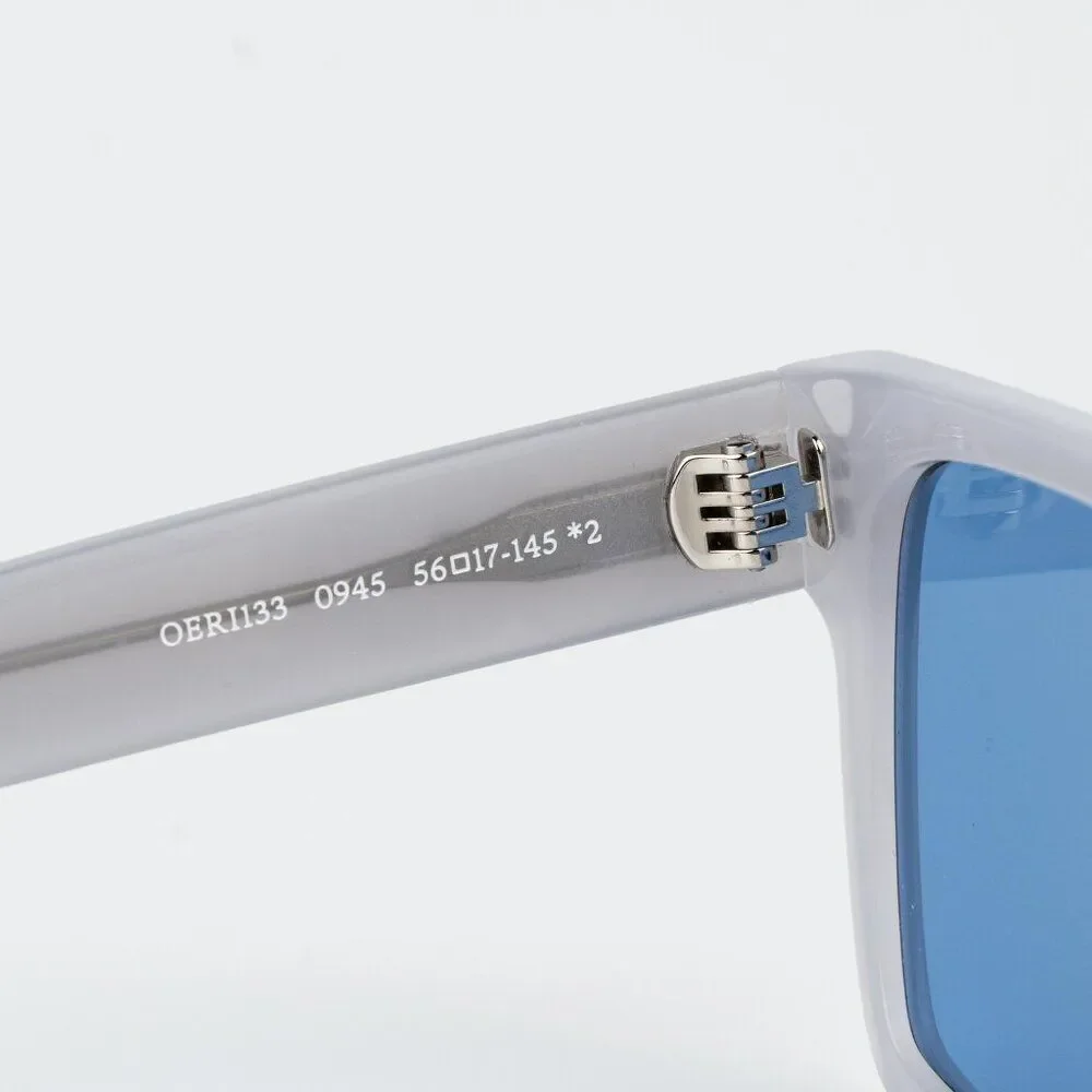 Off-White SPRINGFIELD Men Sunglasses Grey Blue Square OERI133 0945 NEW AUTHENTIC